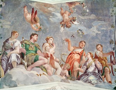 愛の法廷、または夫婦の美徳、1562 作： Paolo Veronese